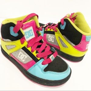 Girls High top Sneakers Size 12.5 DC Rebound
